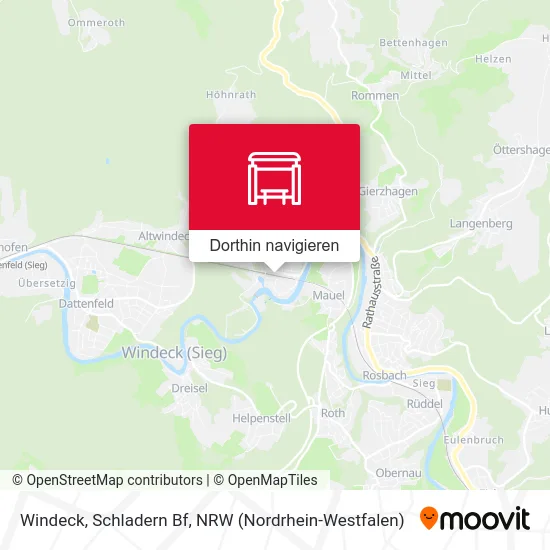 Windeck, Schladern Bf Karte