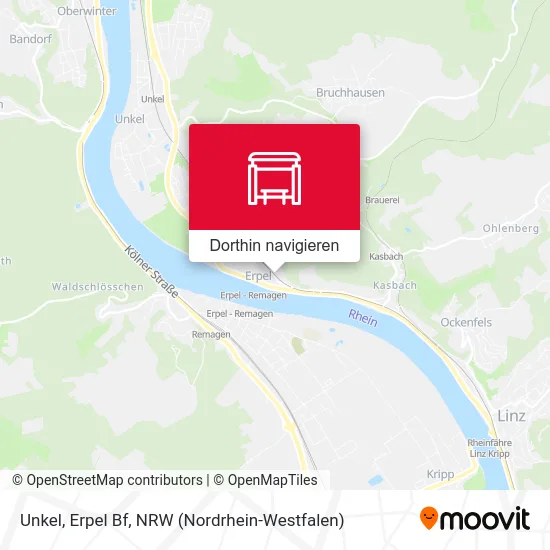 Unkel, Erpel Bf Karte