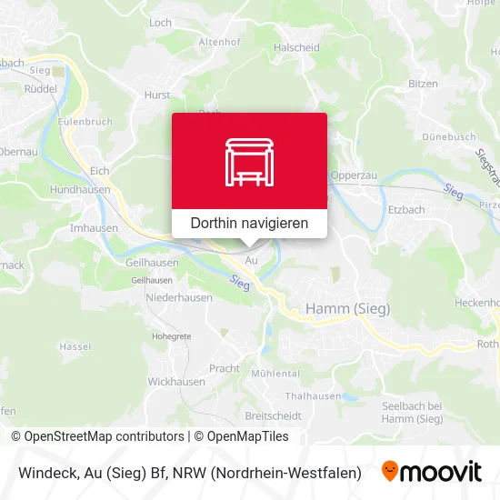 Windeck, Au (Sieg) Bf Karte