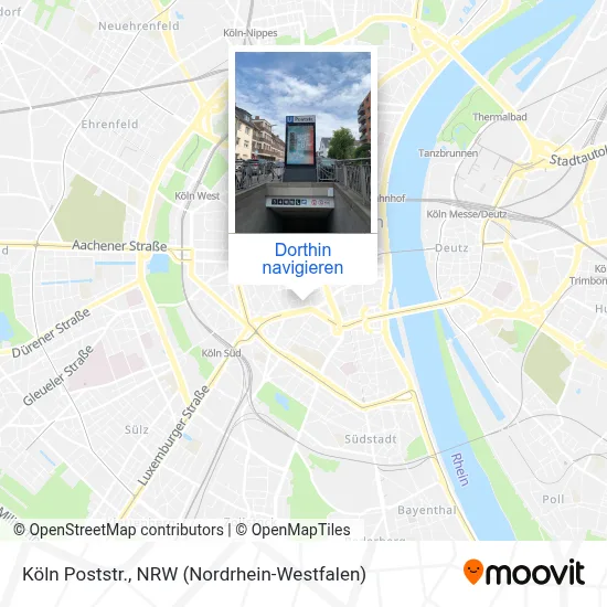 Köln Poststr. Karte