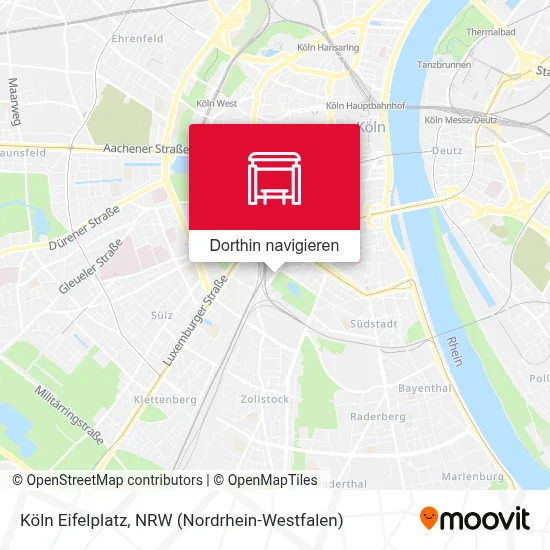 Köln Eifelplatz Karte
