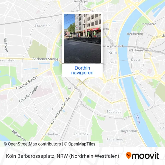 Köln Barbarossaplatz Karte