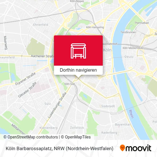 Köln Barbarossaplatz Karte