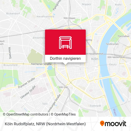 Köln Rudolfplatz Karte