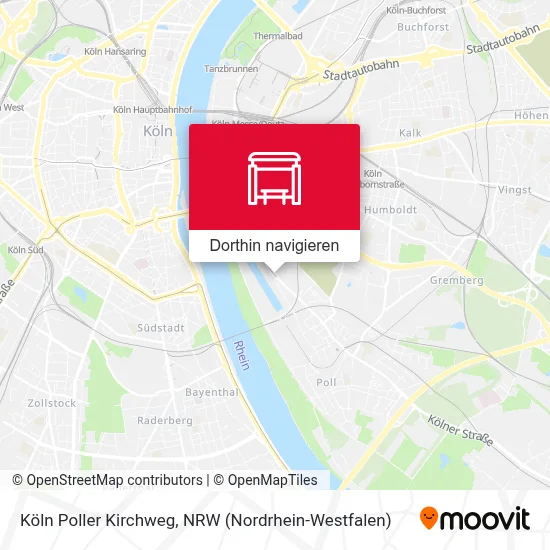Köln Poller Kirchweg Karte
