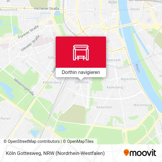 Köln Gottesweg Karte