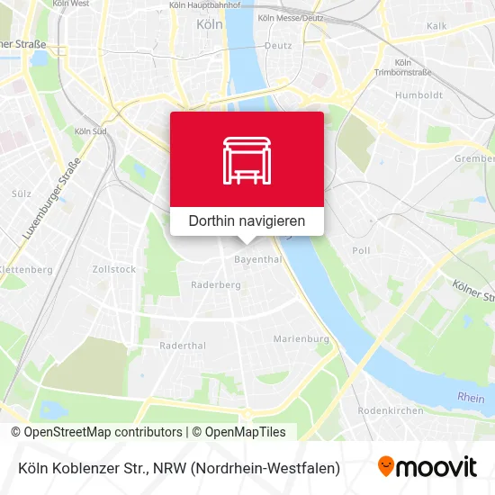 Köln Koblenzer Str. Karte