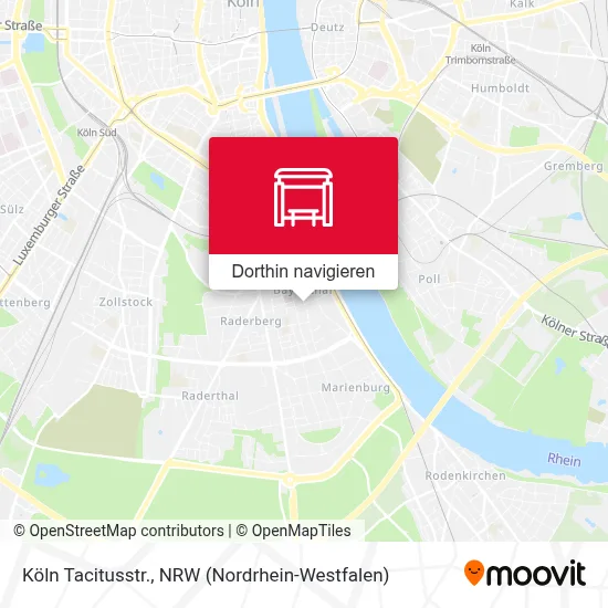 Köln Tacitusstr. Karte