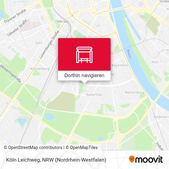Köln Leichweg Karte