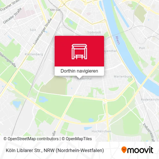 Köln Liblarer Str. Karte