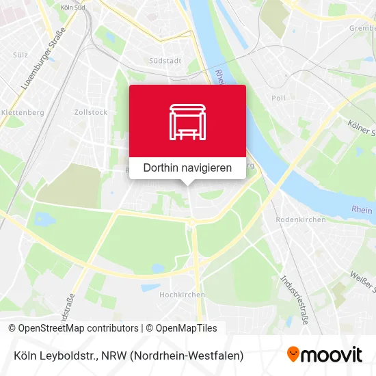 Köln Leyboldstr. Karte
