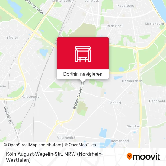 Köln August-Wegelin-Str. Karte