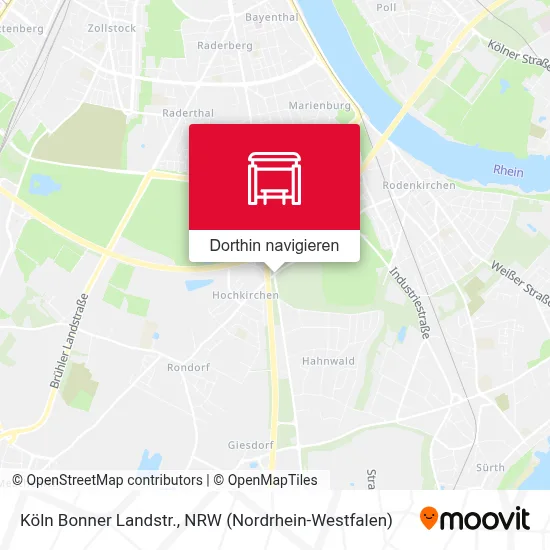 Köln Bonner Landstr. Karte