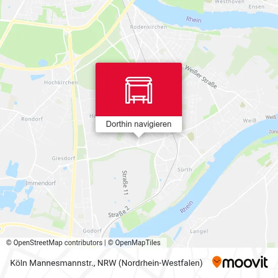 Köln Mannesmannstr. Karte