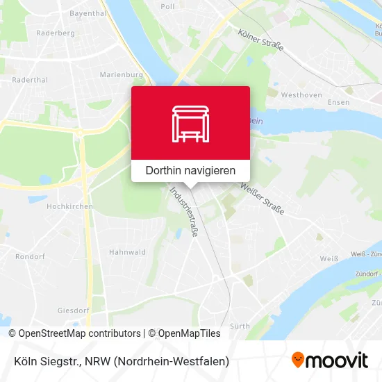 Köln Siegstr. Karte