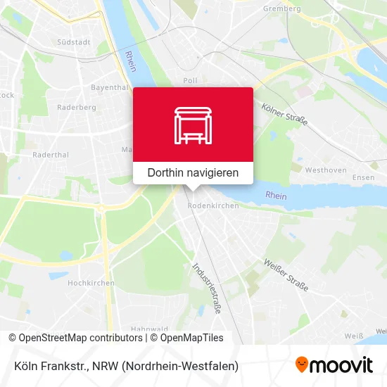 Köln Frankstr. Karte