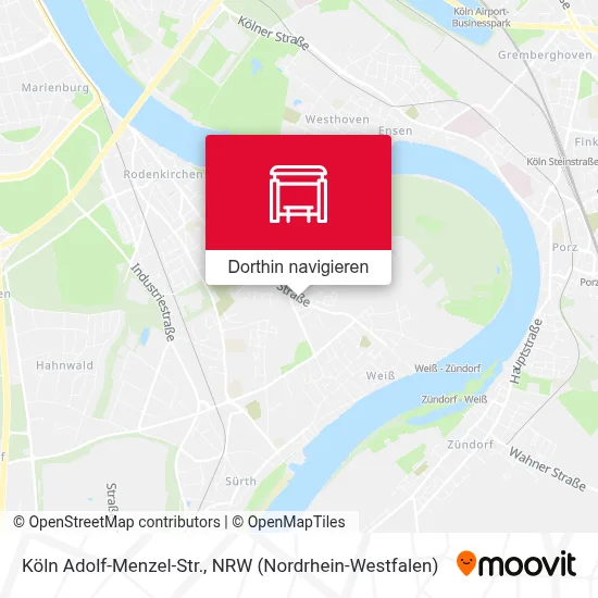 Köln Adolf-Menzel-Str. Karte