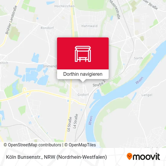 Köln Bunsenstr. Karte