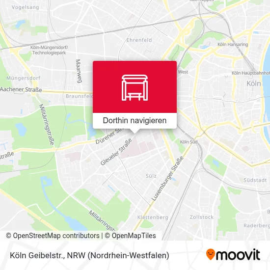 Köln Geibelstr. Karte