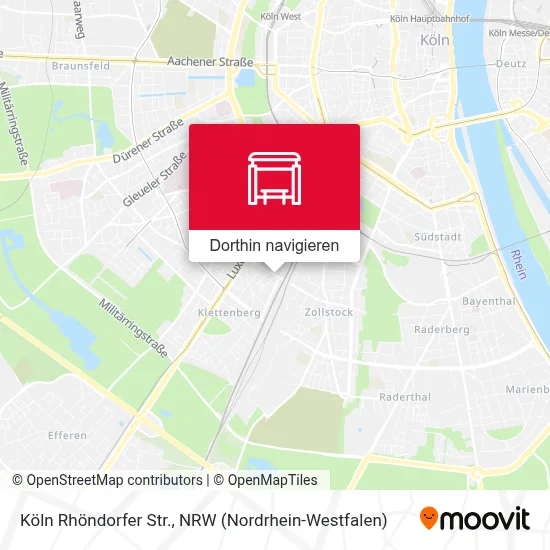 Köln Rhöndorfer Str. Karte