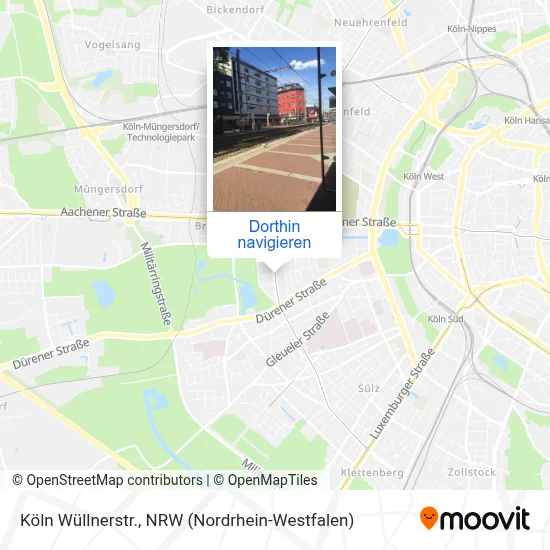 Köln Wüllnerstr. Karte