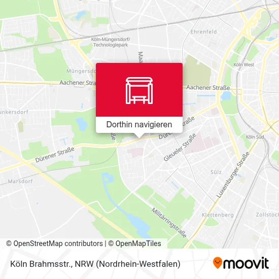 Köln Brahmsstr. Karte