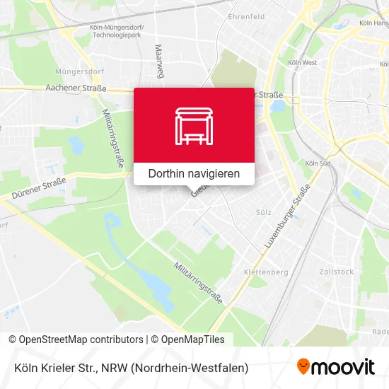 Köln Krieler Str. Karte