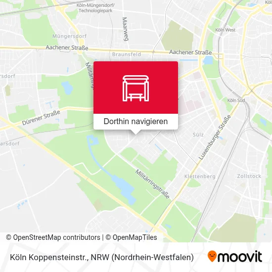 Köln Koppensteinstr. Karte