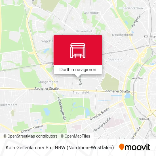 Köln Geilenkircher Str. Karte