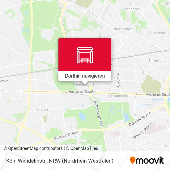Köln Wendelinstr. Karte