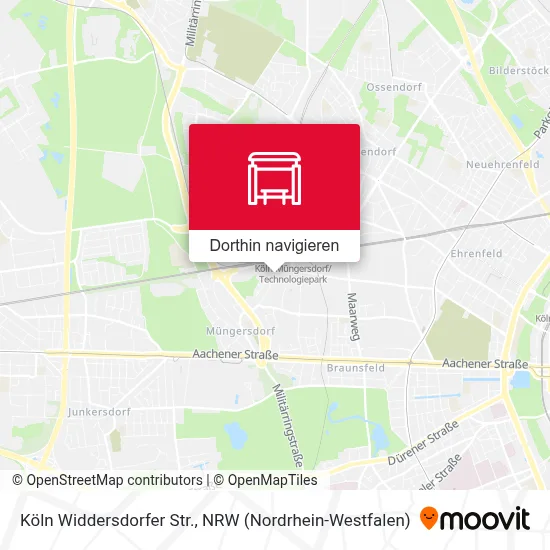 Köln Widdersdorfer Str. Karte