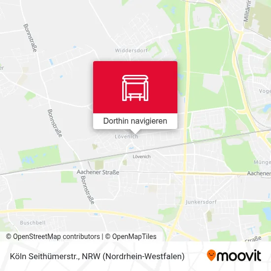 Köln Seithümerstr. Karte