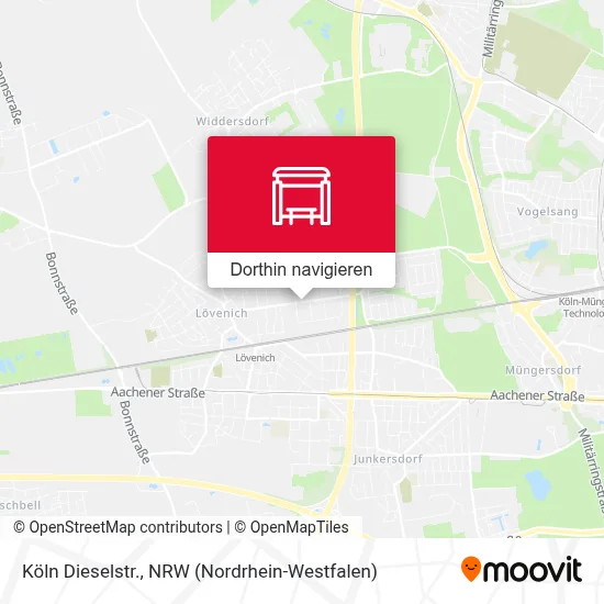 Köln Dieselstr. Karte