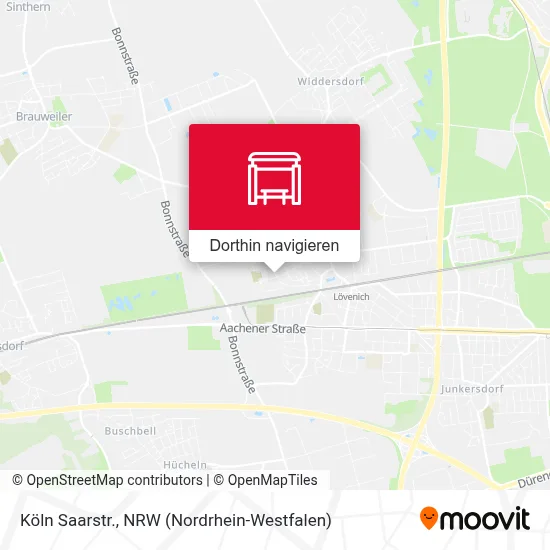 Köln Saarstr. Karte