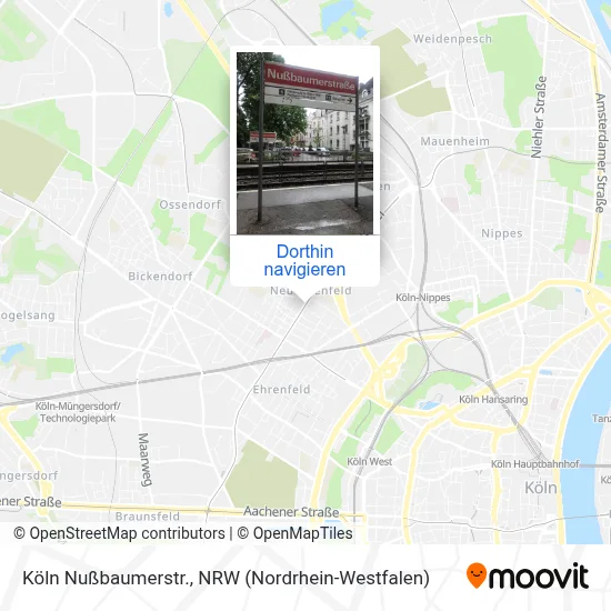 Köln Nußbaumerstr. Karte