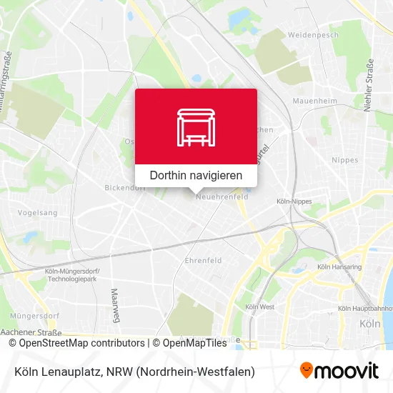 Köln Lenauplatz Karte
