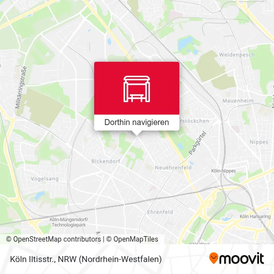Köln Iltisstr. Karte