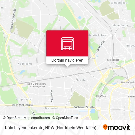 Köln Leyendeckerstr. Karte