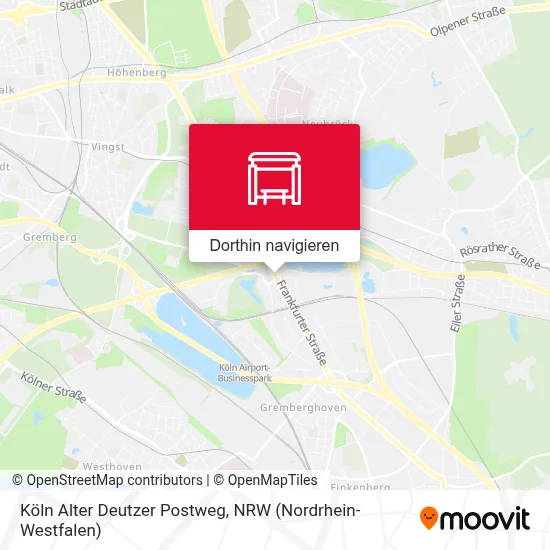 Köln Alter Deutzer Postweg Karte