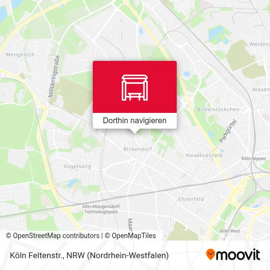 Köln Feltenstr. Karte