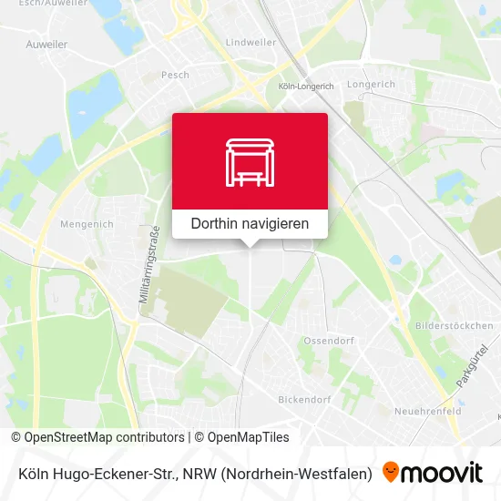 Köln Hugo-Eckener-Str. Karte