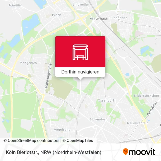 Köln Bleriotstr. Karte