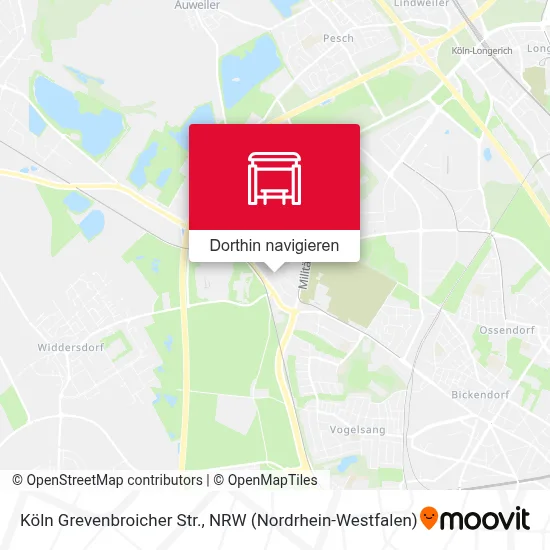 Köln Grevenbroicher Str. Karte