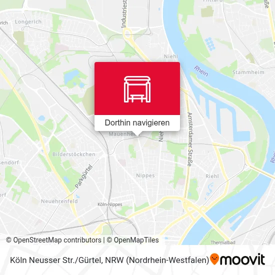 Köln Neusser Str./Gürtel Karte