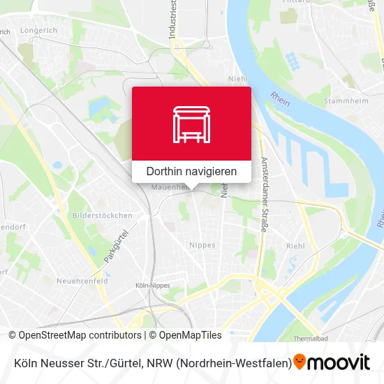 Köln Neusser Str./Gürtel Karte