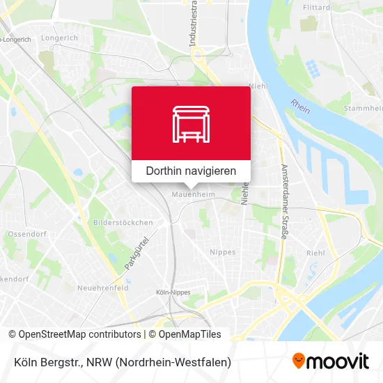Köln Bergstr. Karte