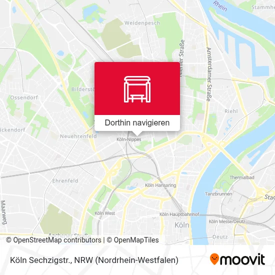 Köln Sechzigstr. Karte