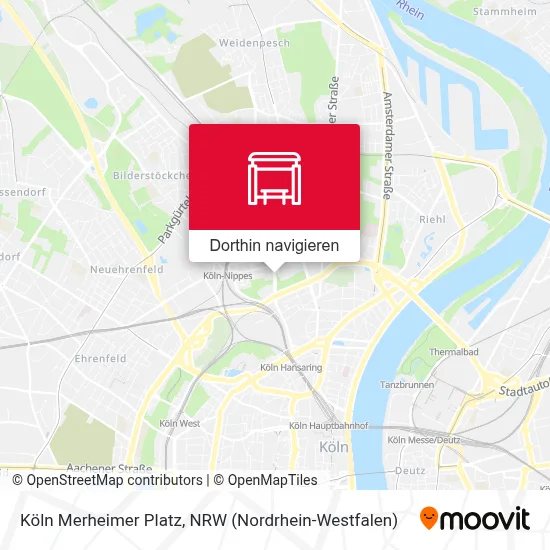 Köln Merheimer Platz Karte