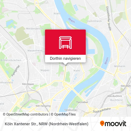 Köln Xantener Str. Karte