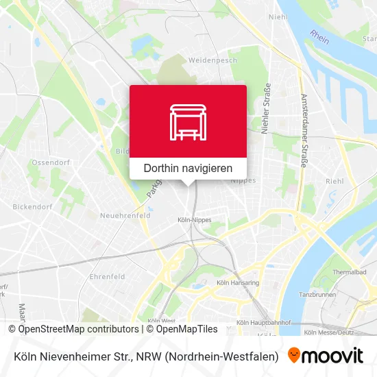 Köln Nievenheimer Str. Karte